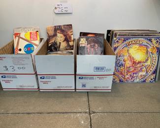 Vinyl 80's picture sleeve 45's and LP's