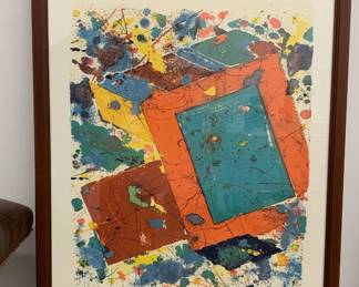 Sam Francis Exhibition poster, Colorado State University, Fort Collins, CO