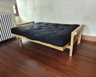 023 – Pine Futon Bed
  Opened – 22 x 53 x 79
  Frame height – 32