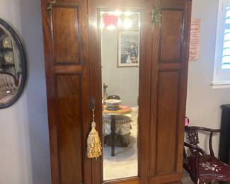 Antique oak wardrobe