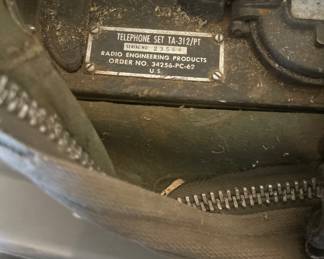 US Army engineering, telephone set 