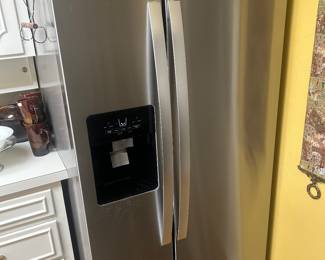 Whirlpool stainless steel side-by-side refrigerator