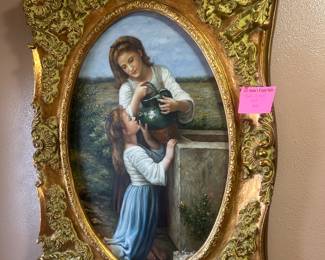 Awesome, framed art, beautiful gold frame