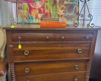 Beautiful chest but does not have a back. Functional, but I think it needs a back for some reinforcement. 