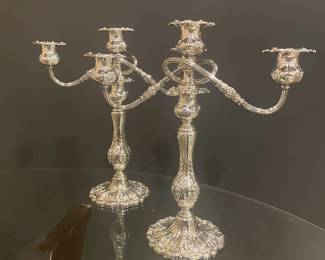 Pair of Francis the 1st candelabras