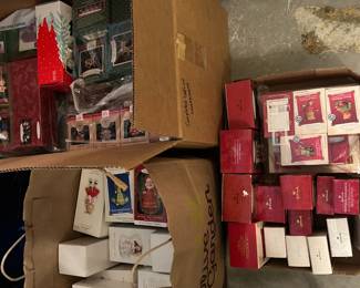 100's of unopened Hallmark ornaments