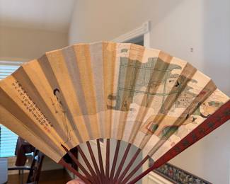 Antique folding fan
