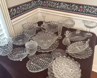 This is a small sampling of all the Fostoria serving ware available. 