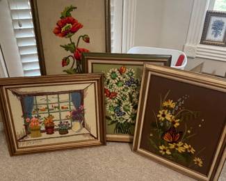 Incredible crewel pieces. 