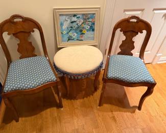 Antique Queen Anne Style Side Chairs