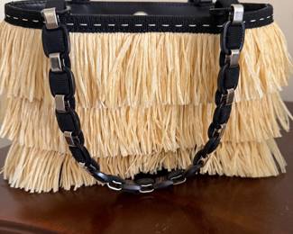 Salvatore Ferragamo Fringed Raffia, Italy 
