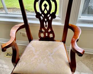 Antique 19th Century Carved Mahogany Arm Chair