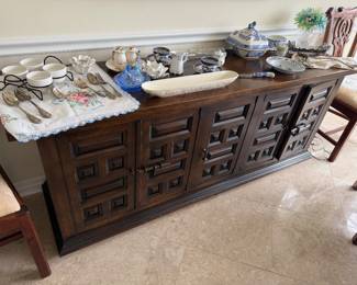 Mid Century Drexel Brutalist Side Board