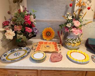 Hand Painted Serve Ware