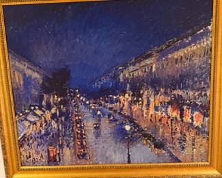 Reproduction Oil Painting " Boulevard Montmartre at Night"