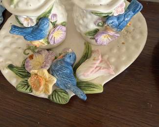 Vintage Salt Pepper/Tray