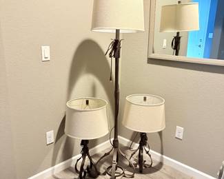 Table and Floor Lamp Set