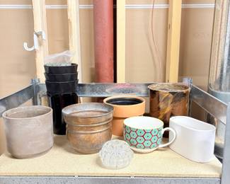 Brass, Ceramic, Plastic Planters