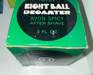 vintage 1970s Avon "Eight Ball" Decanter