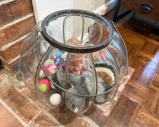 Giant Vintage Glass Storage Container