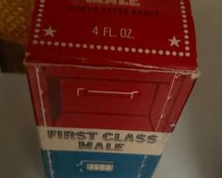 Avon "First Class Male" aftershave decanter from the 1970s