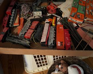 Vintage toy train set 