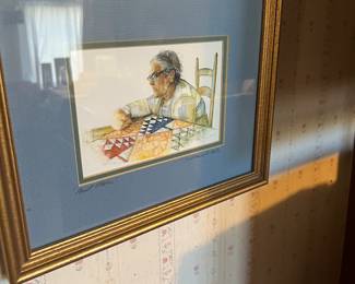 Aunt Florie   Signed print 