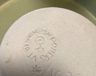 Mark on each pc of Bennington pottery