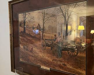 Signed Michael Sloan framed print 
‘Other Autumns ‘