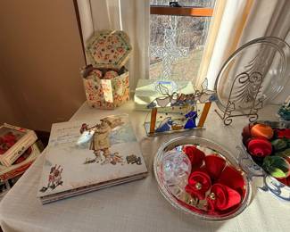 Christmas albums 
Satin ribbon bells 