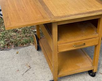 Mid Century Island with Drawer/Bottom Storage