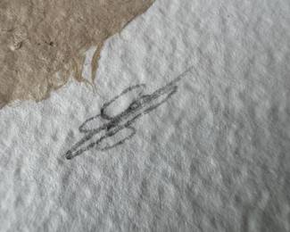 Framed Original Mixed Media on Paper Collagraph Signed - Edition 82/250 (16"W x 19-1/2"H)