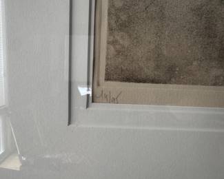 Framed Original Abstract Etching "Untitled" Signed Johnny Friedlaender - Edition 74/95 (44-1/2"H x 40"W)