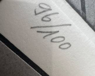 Framed Original Aquatint on Paper "Deplacement" Signed Yasuyuki Kihara '75 - Edition 95/100 (26"W x 31"H) 