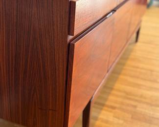 Faarup MobelFabrik Rosewood 4 Drawer / 4 Door Credenza Designed by Ib Kofod-Larsen (90-1/2"W x 19-1/2"D x 30"H)