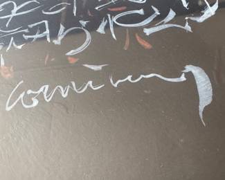 Framed Orignal Abstract Etching on Paper Signed (40"W x 28"H)