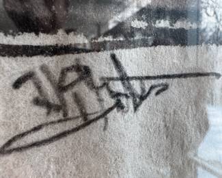 Framed Original Mixed Media on Paper "And the Doors Were Cedar" Signed Irving Gates (21-1/2"H x 27"W) 