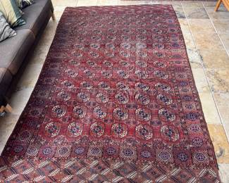 Handmade Wool Tekke Rug (82"W x 130"L)
