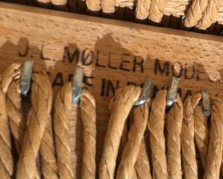 Niels Otto Møller Model 78 "Horned" Rosewood Side Chair with Woven Danish Cord Seat (19-1/2"W x 19-1/2"D x 31-1/2" Back Height) 