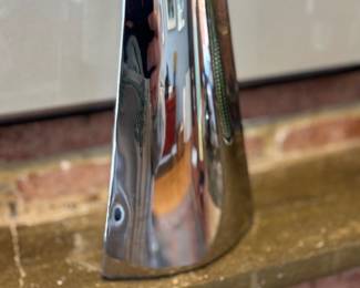 Stainless Steel "Boat Vase" Signed Michael Arem