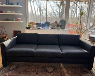 Vintage Thayer Coggin Upholstered 3 Seat Sofa (34"D x 80"W x 26" Back Height)