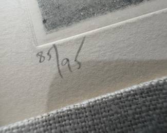 Framed Original Etching "La Voyage" Signed Johnny Friedlaender - Edition 85/95 (14"W x 17"H - Comes with COA)