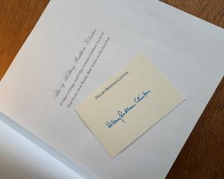 "An Invitation to the White House: At Home With History" by Hilary Rodham Clinton (Autographed Insert Included)