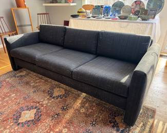 Vintage Thayer Coggin Upholstered 3 Seat Sofa (34"D x 80"W x 26" Back Height)