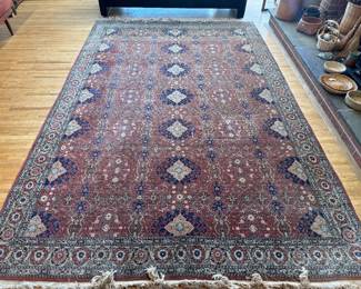 Hand-knotted Wool Persian Rug  (139"L x 89"W)