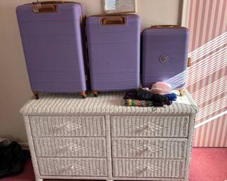 Luggage and wicker furniture