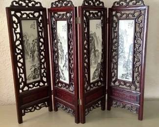 Rosewood table screen