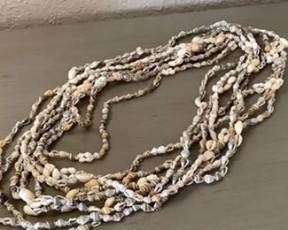 Seashell necklaces