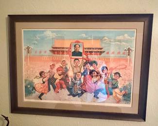 vintage Chinese propaganda poster