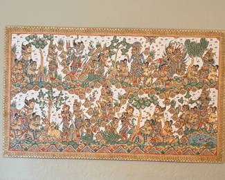 traditional Indonesian Kamasan painting